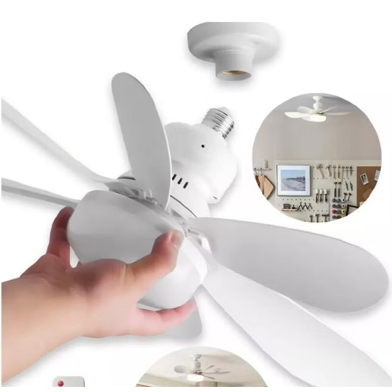 Ventilador con Luz Flor 2 en 1 con Control Remoto – Iluminación y Ventilación en un Solo Producto