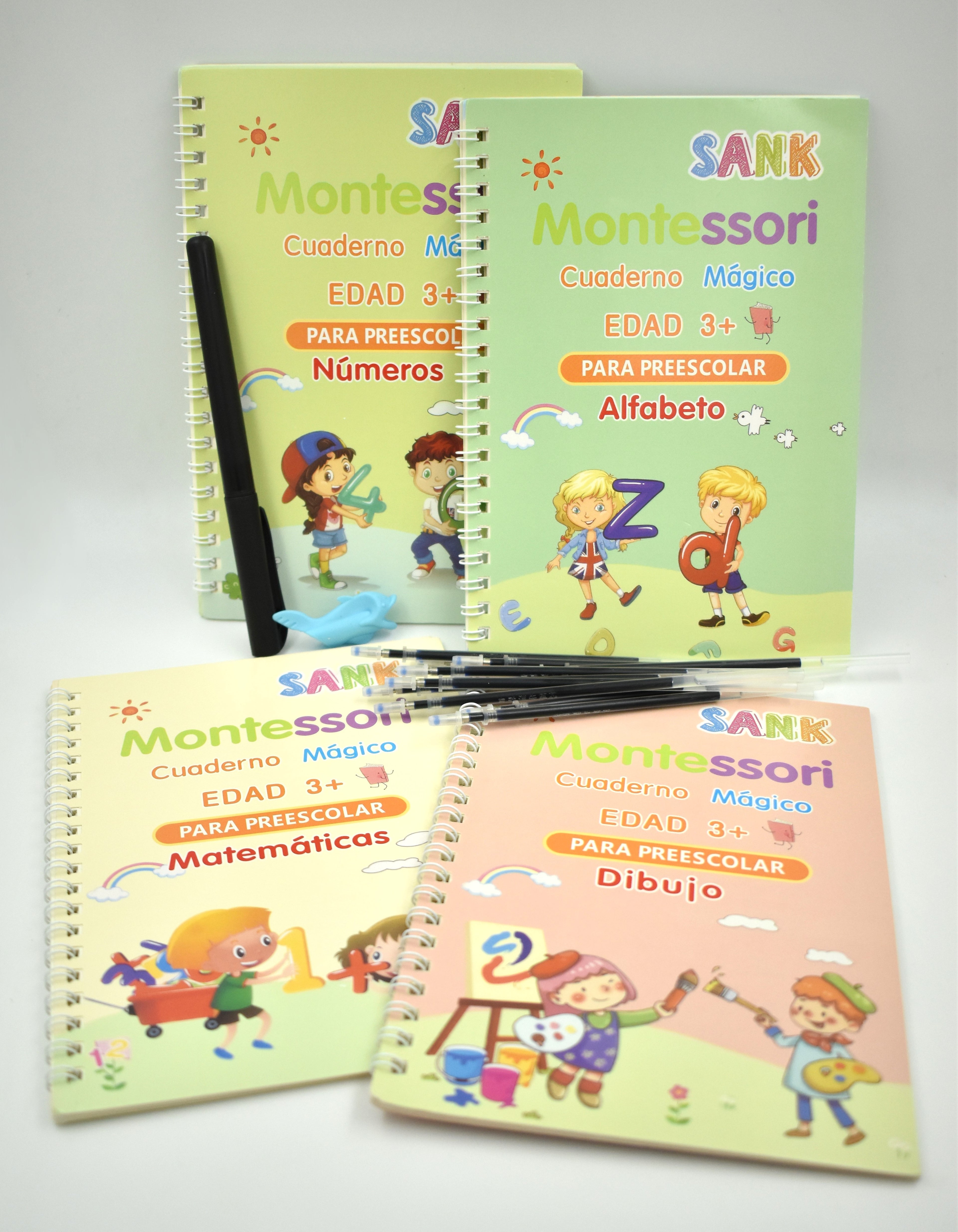 Kit de Libros de Caligrafía Montessori para Niños – Aprende a Escribir Paso a Paso